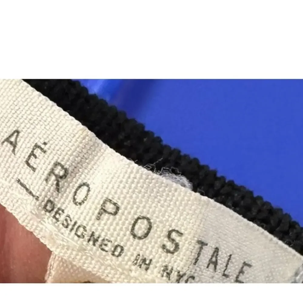 Aeropostale Small Polyester Rayon Spandex Thin Black Sweater